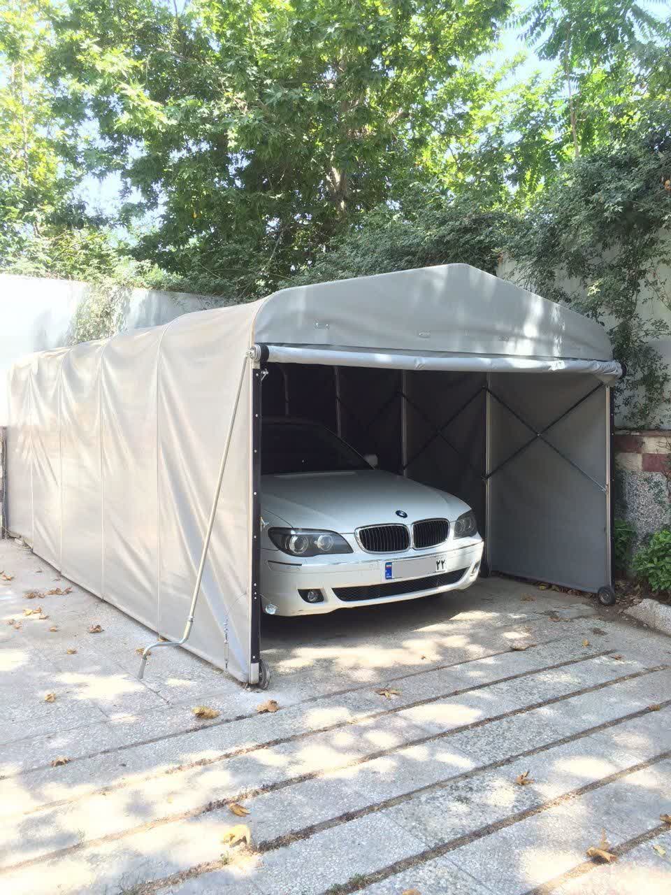 سایبان پارکینگ کشویی